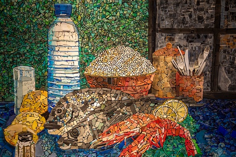 Waste to Art 2025 Over 18 - 1st Place - Adriana van Leeuwen - Bon Appetit